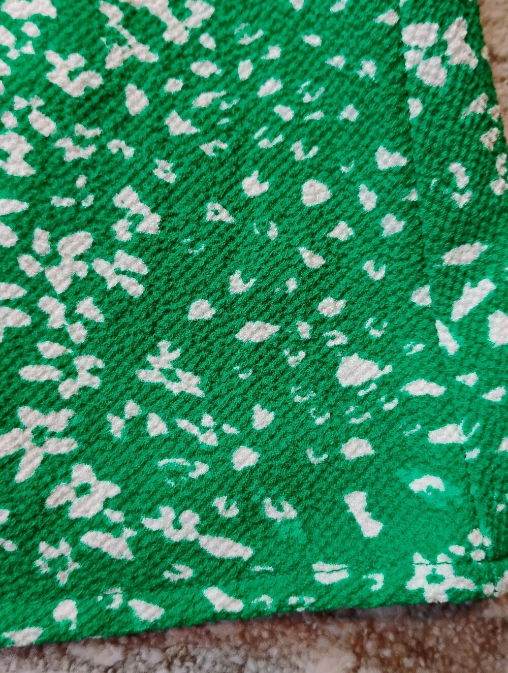 NWT 8 DKNY Green And White Floral 3/4 Sleeve Button Front Midi Shirt Dress NEW - Picture 9 of 13